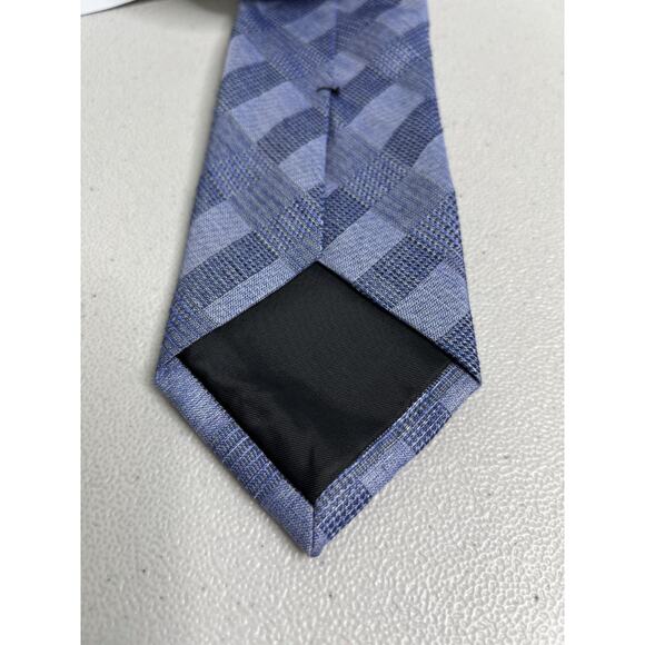 Calvin Klein Purple Plaid Pattern Silk Blend Slim Designer Tie NWT - Picture 6 of 7